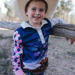 Highlander long sleeve fishing shirt worn showing smart outdoor country style in Highlander pattern
