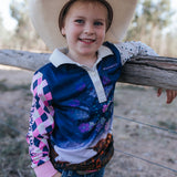 Highlander long sleeve fishing shirt worn showing smart outdoor country style in Highlander pattern
