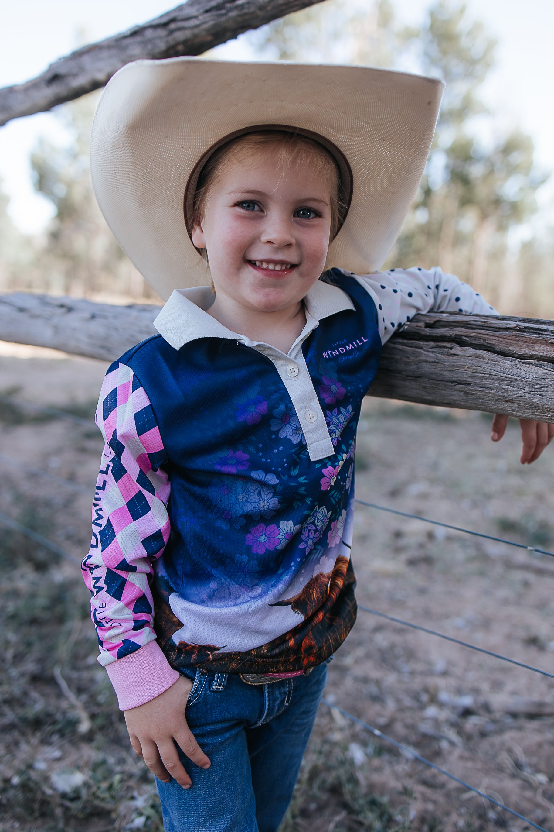 Highlander long sleeve fishing shirt worn showing smart outdoor country style in Highlander pattern