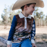 Tractor Check Long Sleeve Fishing Shirt-Little Windmill Clothing Co