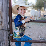 Tractor Check Long Sleeve Fishing Shirt-Little Windmill Clothing Co