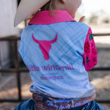 Cowgirl Boots long sleeve fishing shirt flatlay showing full cowgirl boots print shirt design