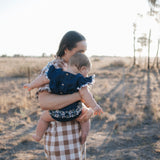 "Mae" Women's Brown Gingham Dress