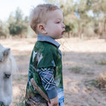 Hunting Scrub Green Long Sleeve Fishing Shirt-Little Windmill Clothing Co