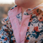 "Milla" Floral Dream Long Sleeve Romper-Little Windmill Clothing Co