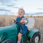 "Milla" Floral Dream Long Sleeve Romper-Little Windmill Clothing Co
