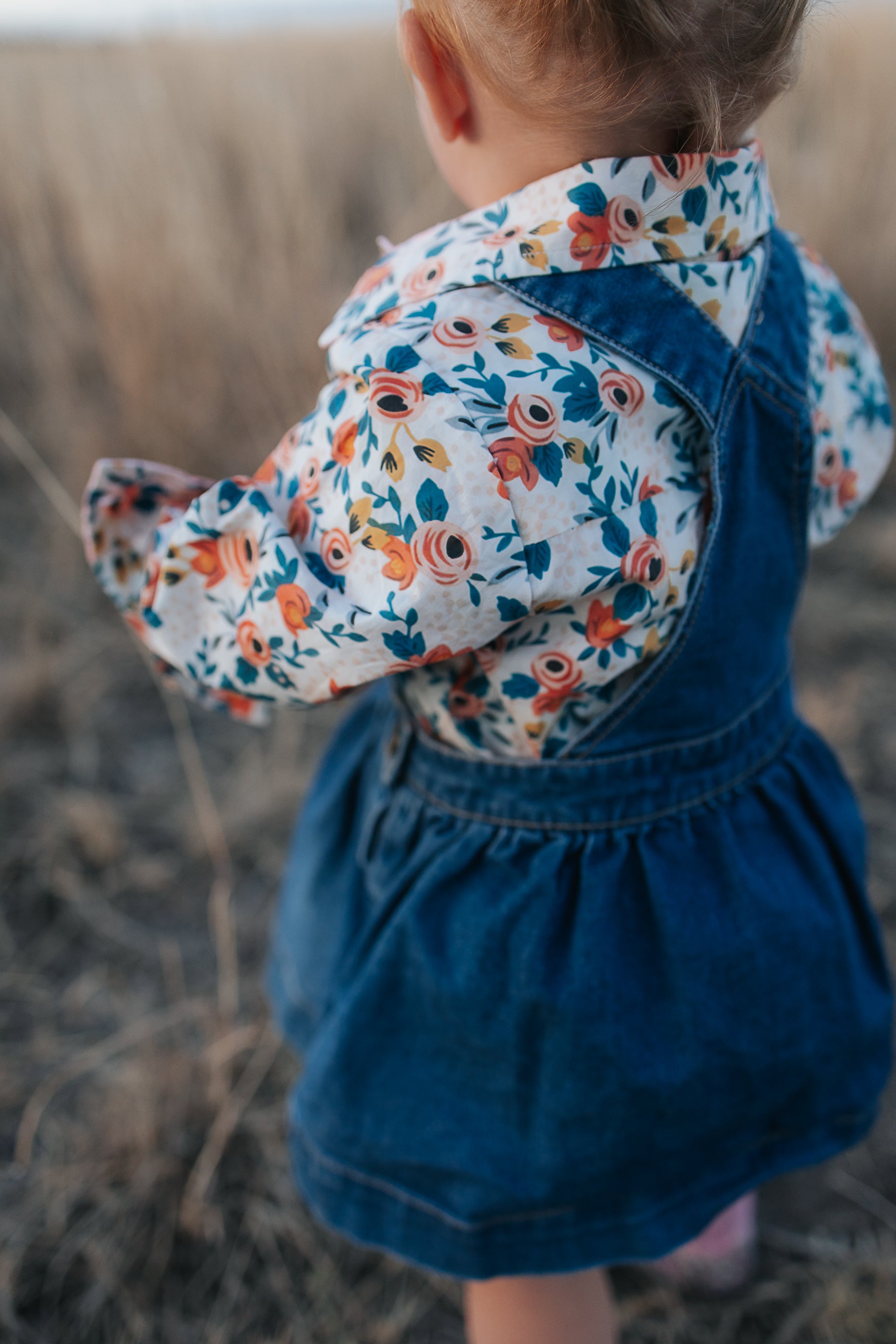 "Milla" Floral Dream Long Sleeve Romper-Little Windmill Clothing Co