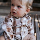"Bobby" Brown Gingham Western Romper