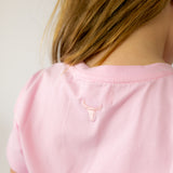LIMITED EDITION Embroidered Tee - Kids - SOFT PINK-Little Windmill Clothing Co