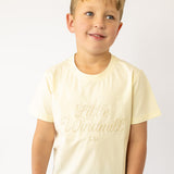 LIMITED EDITION Embroidered Tee - Kids - CREAM-Little Windmill Clothing Co