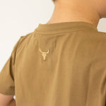 LIMITED EDITION Embroidered Tee - Kids - DUST BROWN-Little Windmill Clothing Co