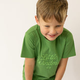 LIMITED EDITION Embroidered Tee - Kids - MOSS GREEN-Little Windmill Clothing Co