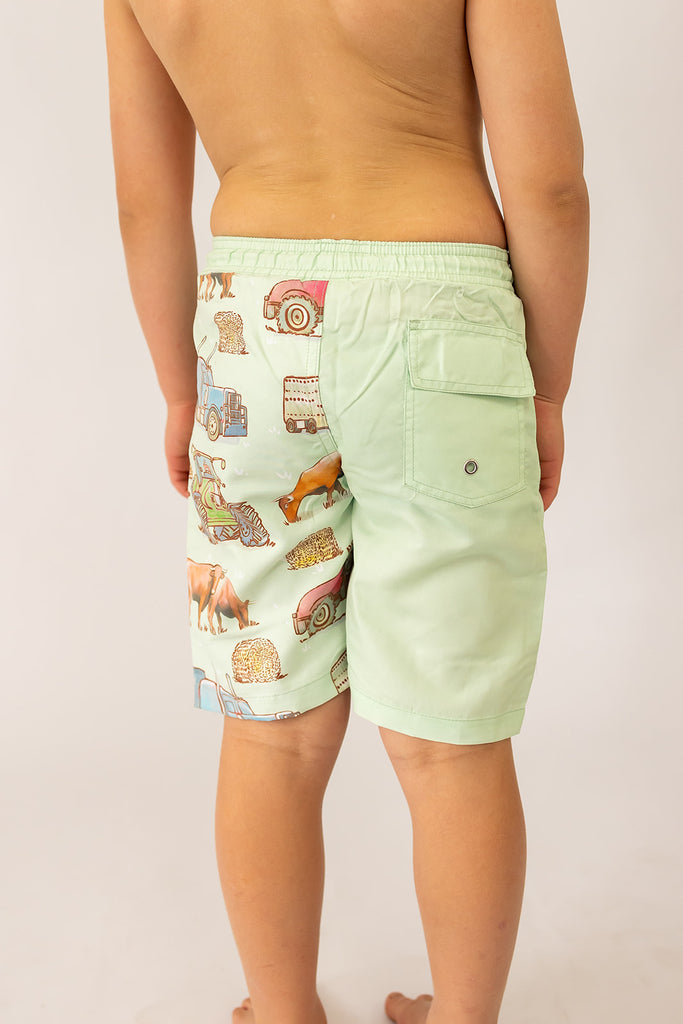 Ranchin' Board Shorts-Little Windmill Clothing Co