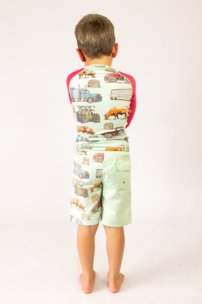 Ranchin' Rash Surf Shirt-Little Windmill Clothing Co