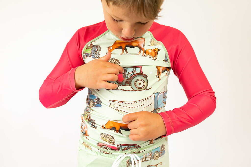 Ranchin' Rash Surf Shirt-Little Windmill Clothing Co