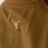 LIMITED EDITION Embroidered Tee - Kids - DUST BROWN-Little Windmill Clothing Co