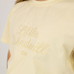 LIMITED EDITION Embroidered Tee - Kids - CREAM-Little Windmill Clothing Co