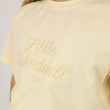 LIMITED EDITION Embroidered Tee - Kids - CREAM-Little Windmill Clothing Co