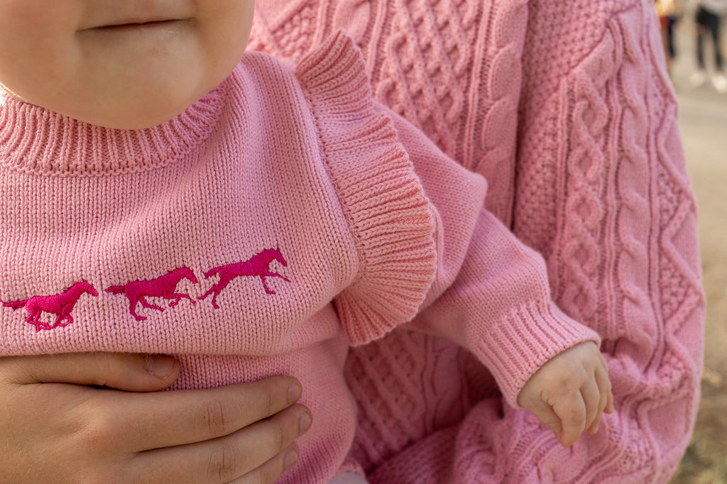 "Harmony" Baby Pink Cotton Knit Romper-Little Windmill Clothing Co