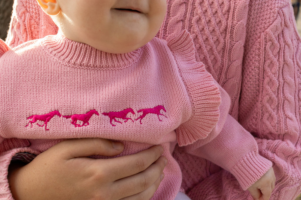 "Harmony" Baby Pink Cotton Knit Romper-Little Windmill Clothing Co