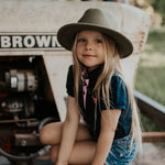 "Leah" Classic Navy Ruffle Polo-Little Windmill Clothing Co