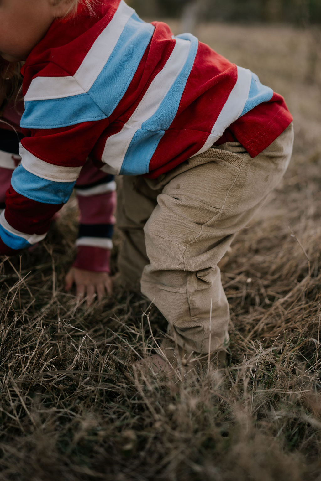 Little Windmill Corduroy Trousers flat lay showing full corduroy design and cut