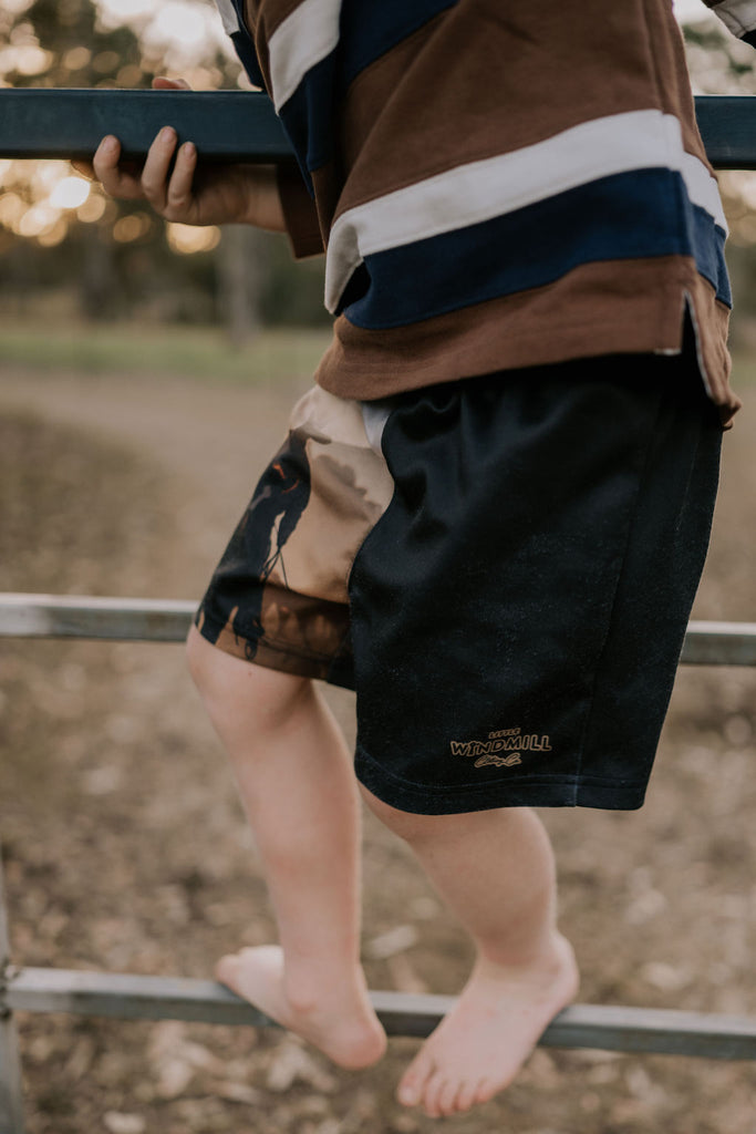 "Shadow Cowboy" Shorts-Little Windmill Clothing Co