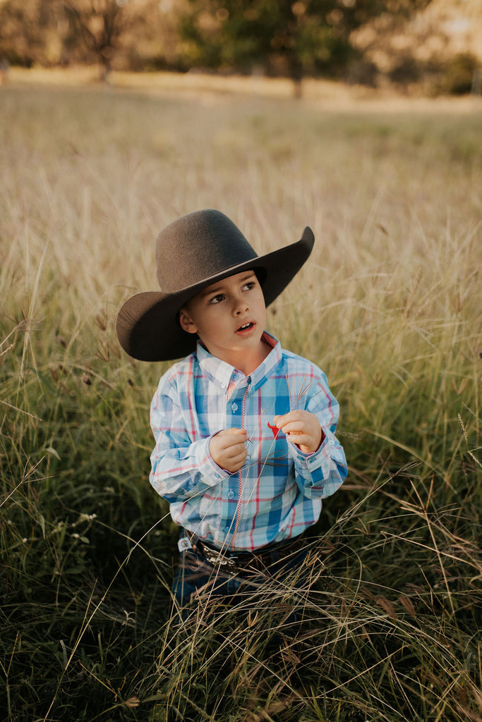 "Hunter 2.0" Classic Country Buffalo Check Long Sleeve Shirt-Little Windmill Clothing Co