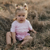 "Rhiannon" Pink Gingham Baby Bloomers With Tie-Little Windmill Clothing Co