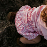 "Rhiannon" Pink Gingham Baby Bloomers With Tie-Little Windmill Clothing Co
