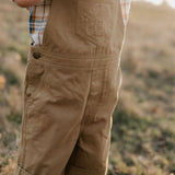 "Blaze" Brown Overalls-Little Windmill Clothing Co