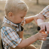 "Blaze" Brown Overalls-Little Windmill Clothing Co