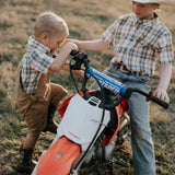 "Austin" Checked Tan Short Sleeve Shirt-Little Windmill Clothing Co