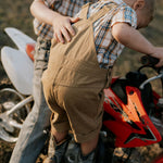"Blaze" Brown Overalls-Little Windmill Clothing Co