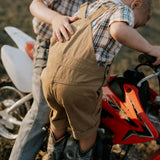 "Blaze" Brown Overalls-Little Windmill Clothing Co