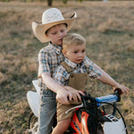 "Blaze" Brown Overalls-Little Windmill Clothing Co