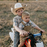 "Blaze" Brown Overalls-Little Windmill Clothing Co