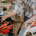"Blaze" Brown Overalls-Little Windmill Clothing Co