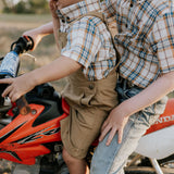 "Blaze" Brown Overalls-Little Windmill Clothing Co
