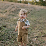 "Blaze" Brown Overalls-Little Windmill Clothing Co