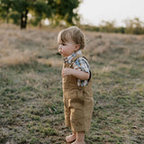 "Blaze" Brown Overalls-Little Windmill Clothing Co