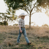 "Blaze" Brown Overalls-Little Windmill Clothing Co