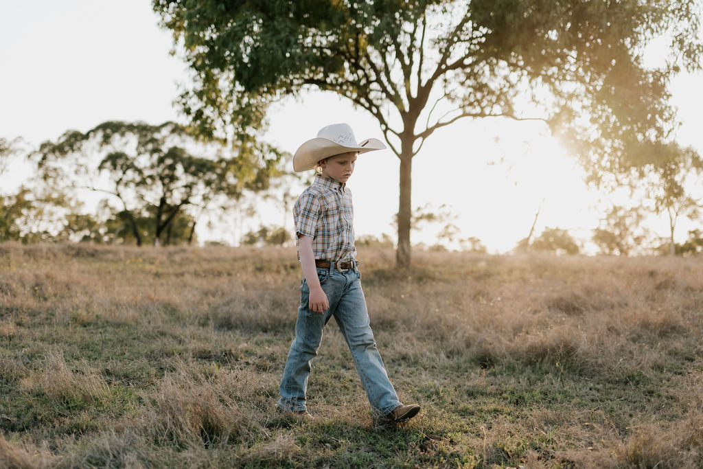 "Blaze" Brown Overalls-Little Windmill Clothing Co