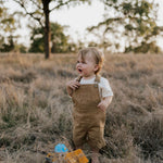 "Blaze" Brown Overalls-Little Windmill Clothing Co