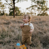 "Blaze" Brown Overalls-Little Windmill Clothing Co