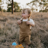 "Blaze" Brown Overalls-Little Windmill Clothing Co