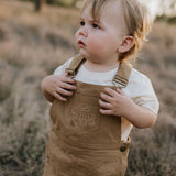 "Blaze" Brown Overalls-Little Windmill Clothing Co