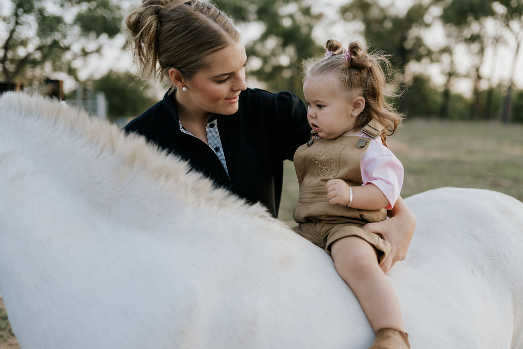 "Blaze" Brown Overalls-Little Windmill Clothing Co