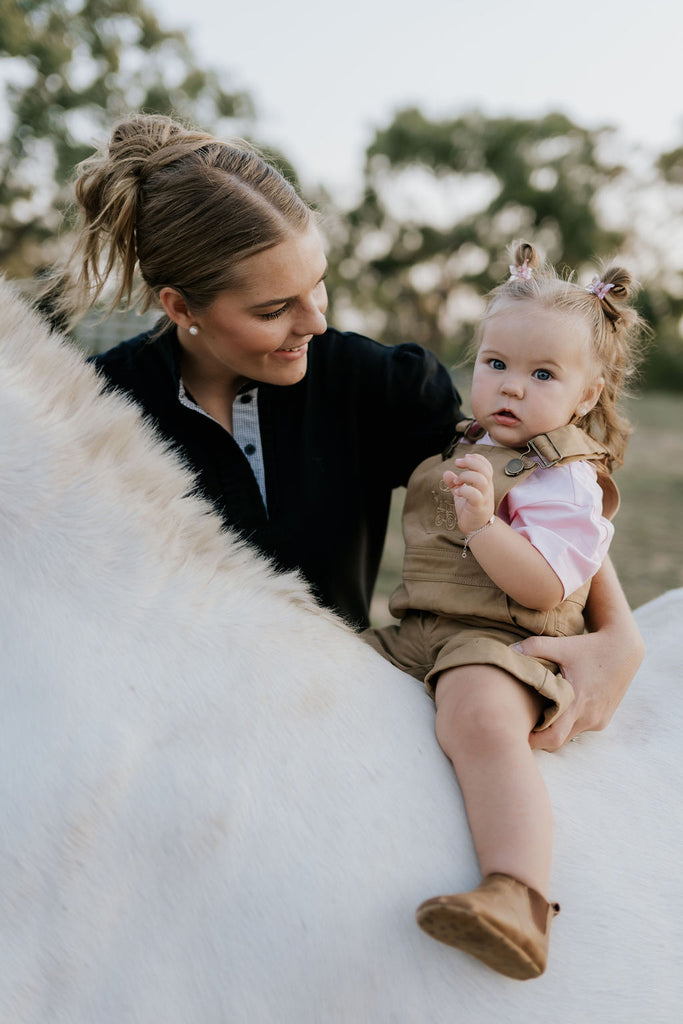"Blaze" Brown Overalls-Little Windmill Clothing Co