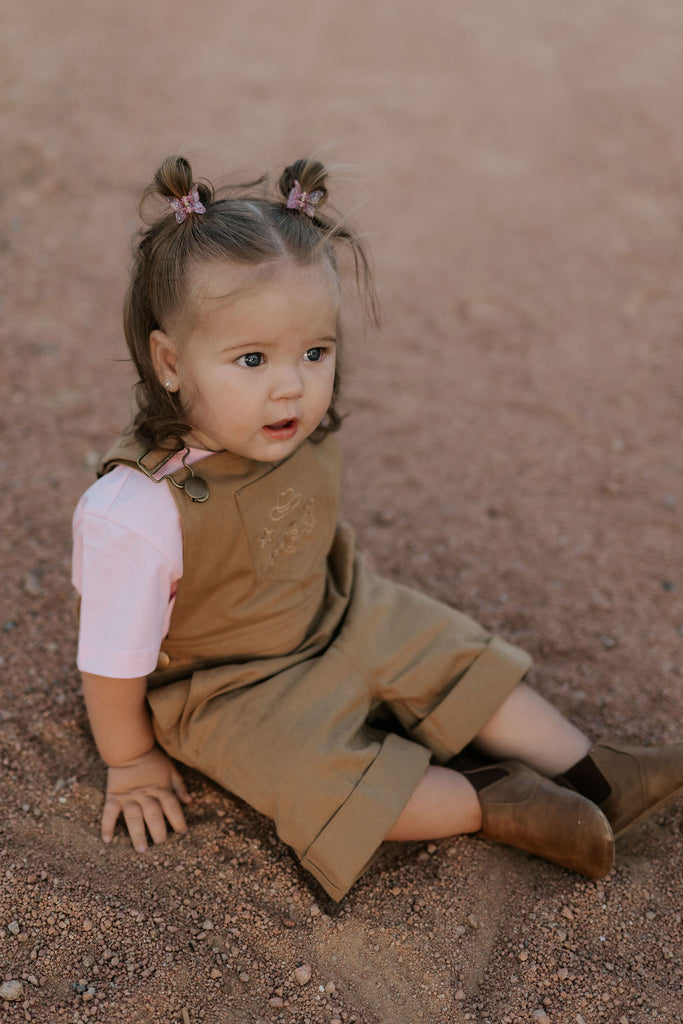 "Blaze" Brown Overalls-Little Windmill Clothing Co